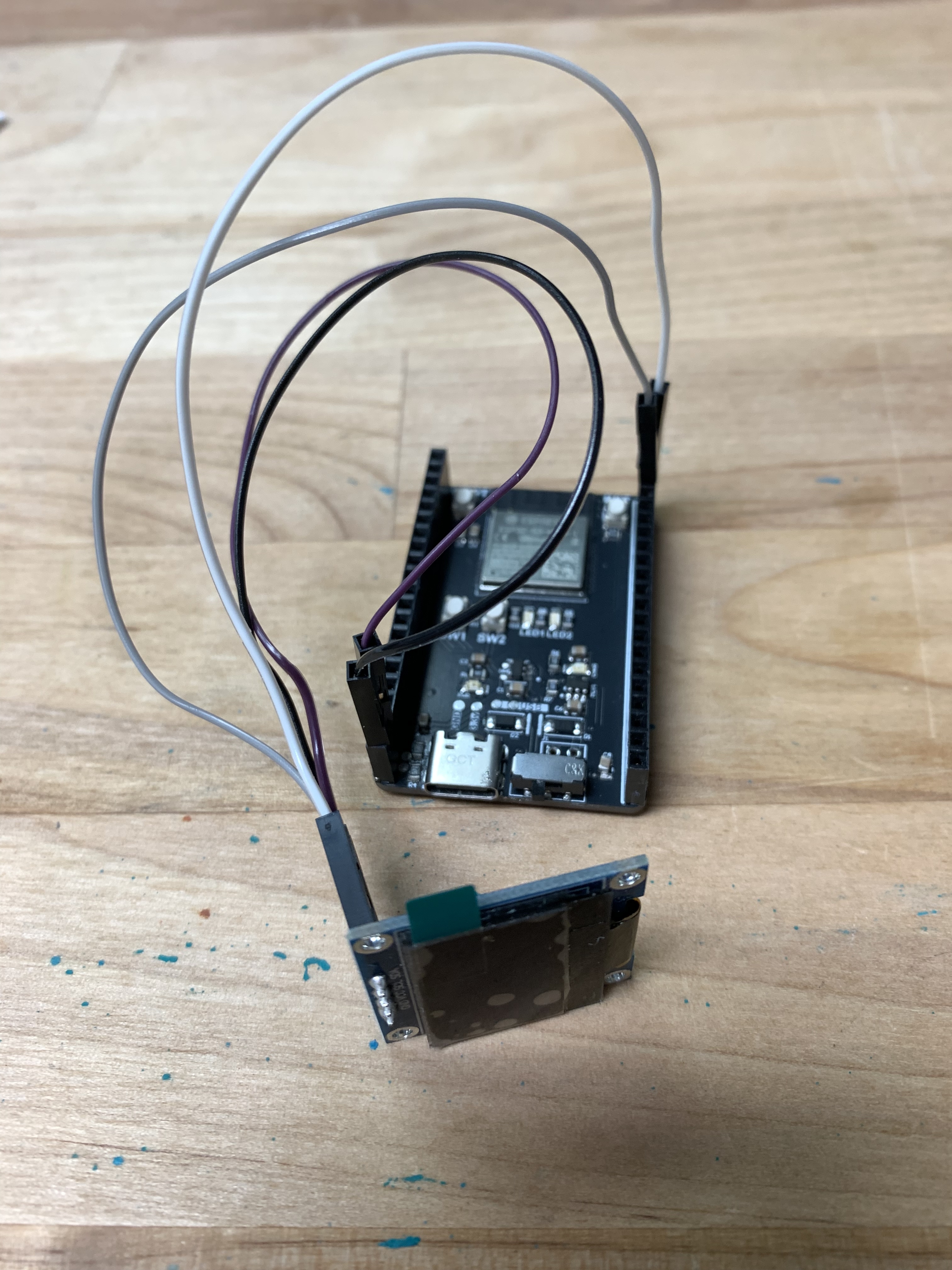 OLED connected to ESP32-S3